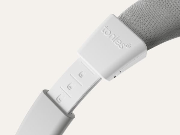 tonies 10003273, Trådløs, Musikk/hver dag, 120 g, Hodetelefoner, Grå, Hvit