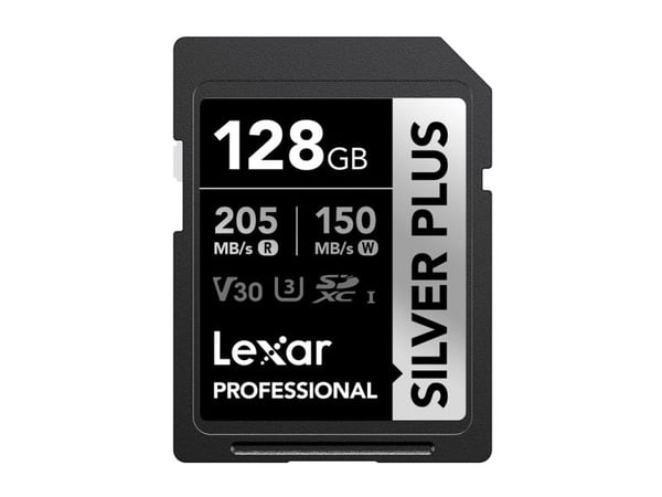 Kart Lexar Lexar SDXC Professional SILVER Plus UHS-I/U3/A2/4K R205/W150 (V30) 128 GB