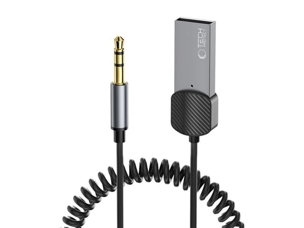 Bluetooth-adapter Tech-Protect TECH-PROTECT ULTRABOOST Bluetooth AUX lydadapterkabel grå