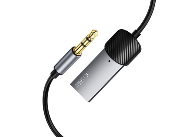 Bluetooth-adapter Tech-Protect TECH-PROTECT ULTRABOOST Bluetooth AUX lydadapterkabel grå