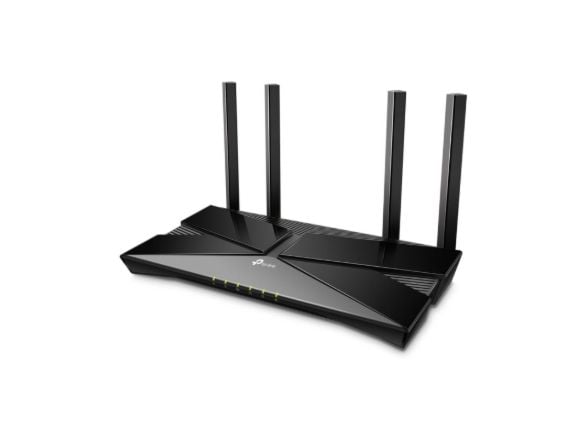 TP-Link EX520, Wi-Fi 6 (802.11ax), Dobbelbånd (2.4 GHz / 5 GHz), Ethernet/bredbåndsforbindelse, Svart, Frittstående router