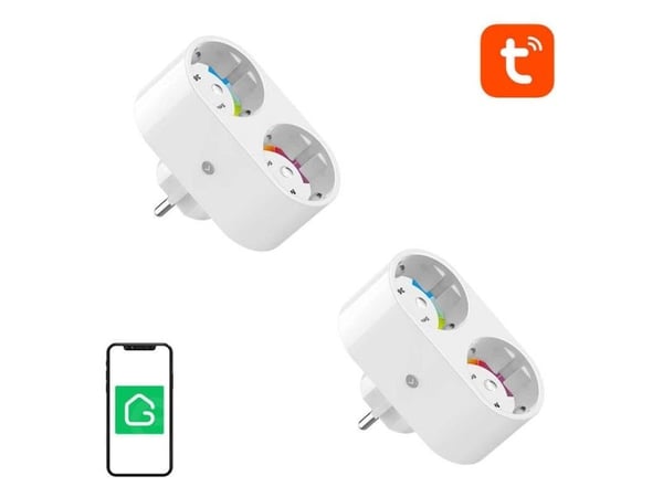 Gosund SP211 kaksinkertainen WiFi älypistorasia, 2 kpl 3500W (kaksi kappaletta) Tuya Tuya