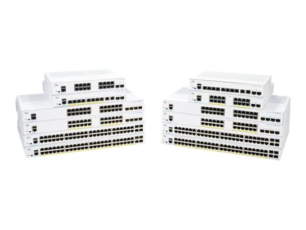 Cisco Business 250 Series CBS250-24FP-4X - Switch - L3 - smart - 24 x 10/100/1000 (PoE+) + 4 x 10 Gigabit SFP+ - rackmonterbar - PoE+ (370 W) - gje... Cisco Business 250 Series CBS250-24FP-4X - Switch - L3 - smart - 24 x 10/100/1000 (PoE+) + 4 x 10 Gigabit SFP+ - rackmonterbar - PoE+ (370 W) - gje...