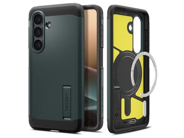 Spigen Tough Armor (Magfit), Mobilskal, Samsung, Galaxy S26, 16 cm (6.3"), Mörkgrön