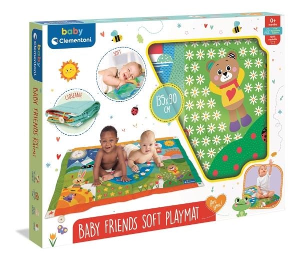 Clementoni Baby Friends mjuk lekmatta