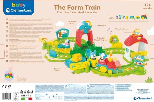 Clementoni The Farm Train, Gutt/Jente, 1 år, Gir fra seg lyd