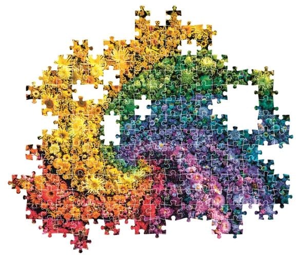 Clementoni Puslespil HQC Whirl Colorboom Collection, 1000 brikker