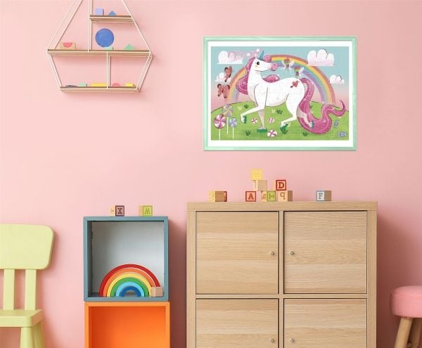 Clementoni Clementoni Puslespill 104 brikker Unicorn briiliant