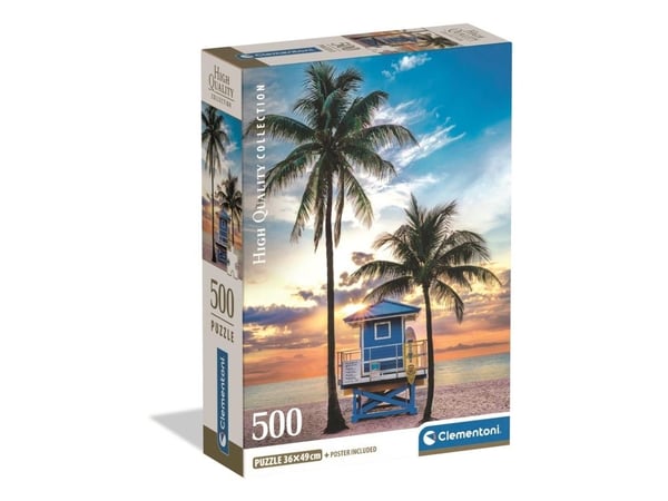 Clementoni Puslespil HQC Miami Beach Florida, 500 brikker