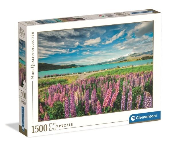 Clementoni Puslespil HQC Lupins at Lake Tekapo, 1500 brikker