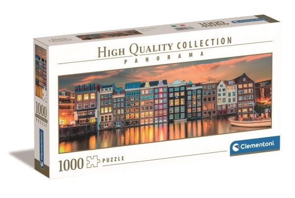 Clementoni Puslespil Panorama HQC Bright Amsterdam, 1000 brikker