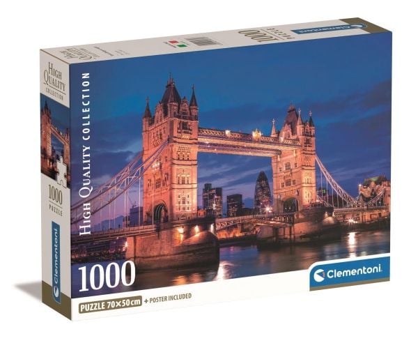 Clementoni Puslespil HQC Tower Bridge at Night, 1000 brikker
