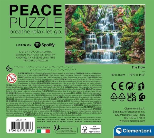 Clementoni Puslespil Peace Collection Flow, 500 brikker