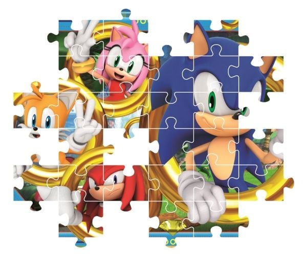 Clementoni Puslespil Square Box - Sonic, 180 brikker