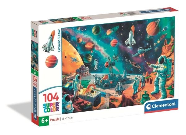 Clementoni Puslespil Cosmic Crew, 104 brikker