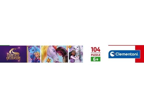 CLE pussel 104 SuperColour UnicornAcademy 25094
