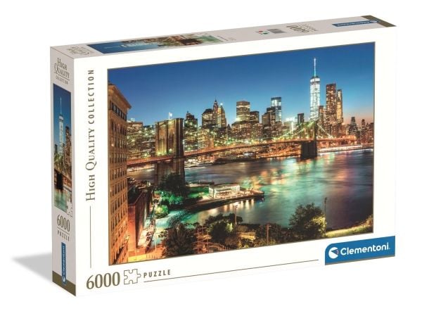 Clementoni puslespill HQC Brooklyn Bridge Lights, 6000 brikker
