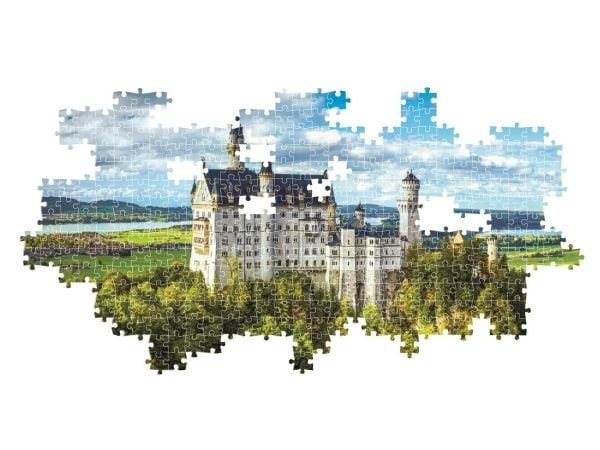 Clementoni Puslespil Panorama HQC The Neuschwanstein, 1000 brikker