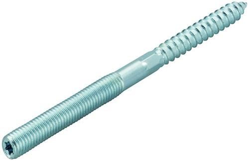 Fischer 79780, Skru, Sinkbelagt stål, Tre, Gjenget, Zink, M8