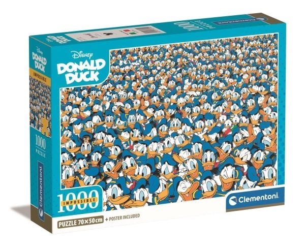 1000 brikker umulig puslespill: Donald Duck