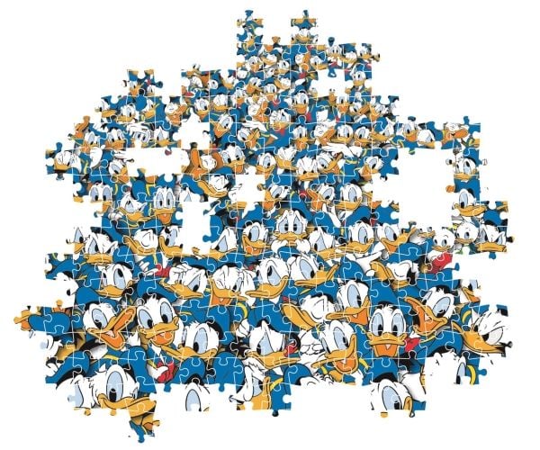 1000 brikker umulig puslespill: Donald Duck