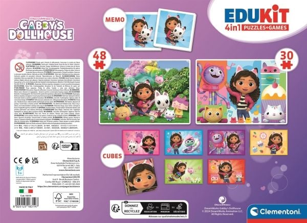 Clementoni Edukit 4w1 Koci House Gabi. Gabbys dukkehus 18319