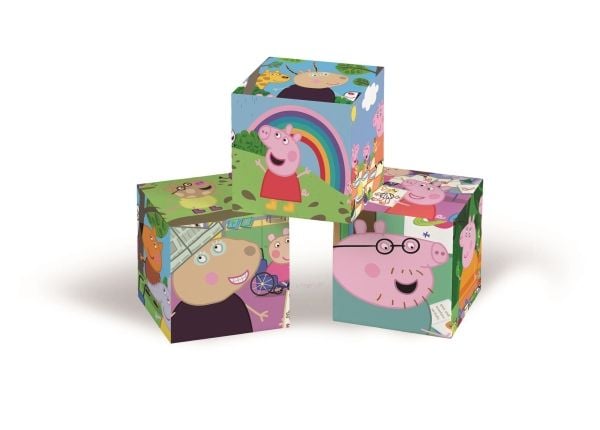 Clementoni Puslespil Peppa Pig, 12 cubes