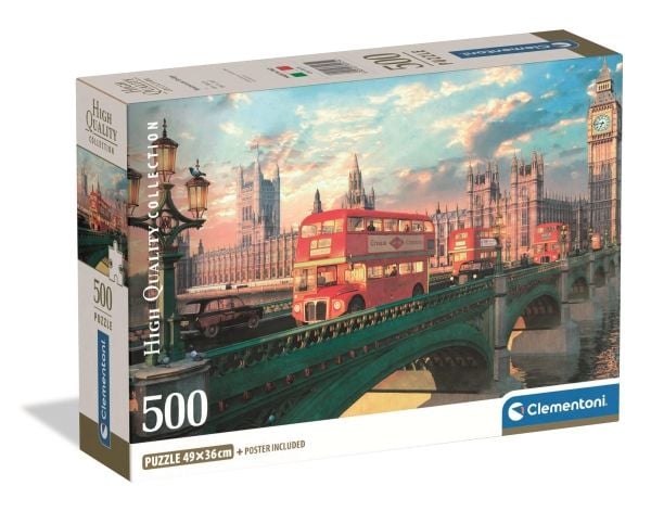Clementoni Puzzle Compact Westminster Bridge 500 brikker (35575)