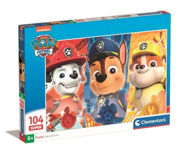 Clementoni Puslespil Super Paw Patrol, 104 brikker
