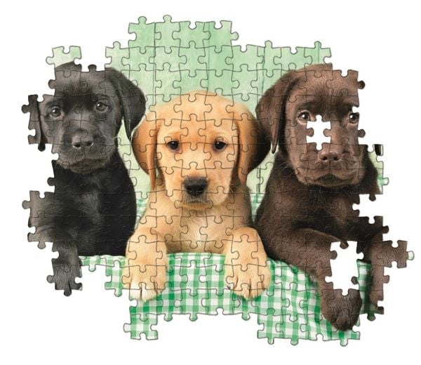 Clementoni Puslespil HQC, Tre Labradorhvalpe, 1000 brikker
