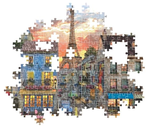 Clementoni Puslespil HQC Streets of Paris, 1000 brikker