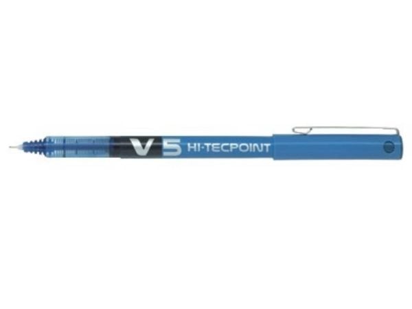 Pilot Hi-Tecpoint V5 - Rollerball-penna - blå - 0.5 mm - extra fin