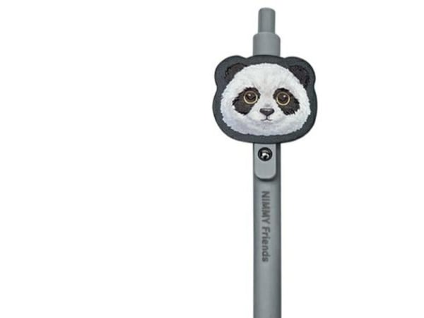 Nimmy 2in1 muistikirja + kynä musta Big Eyed Pet 2.0 Panda