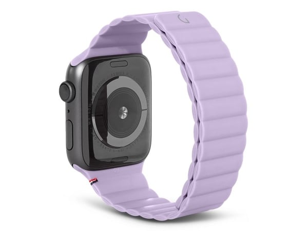 Decoded Silicone Magnetic Traction Strap Lite, Kellon hihna, Apple, Apple Watch 38mm / 40mm / 41mm, Silikoni, Purppura