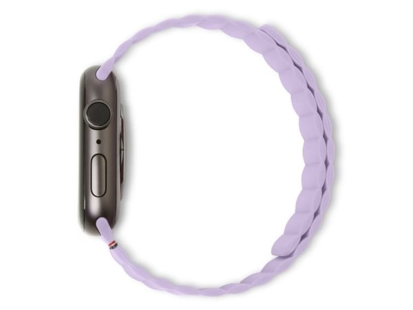 Decoded Silicone Magnetic Traction Strap Lite, Kellon hihna, Apple, Apple Watch 38mm / 40mm / 41mm, Silikoni, Purppura