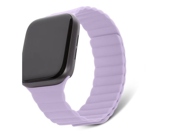 Decoded Silicone Magnetic Traction Strap Lite, Kellon hihna, Apple, Apple Watch 38mm / 40mm / 41mm, Silikoni, Purppura