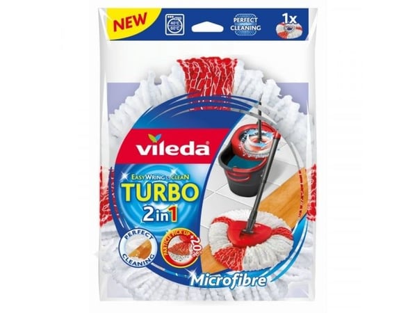 Vileda Easy Wring Turbo Spinmoppe 2-i-1-påfyllning