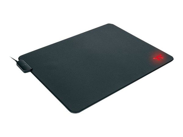 Thermaltake GMP-LVT-RGBHMS-01, Musta, Yksivärinen, USB-virta, Punainen/Vihreä/Sininen, Liukumaton pohja, Pelihiirimatto