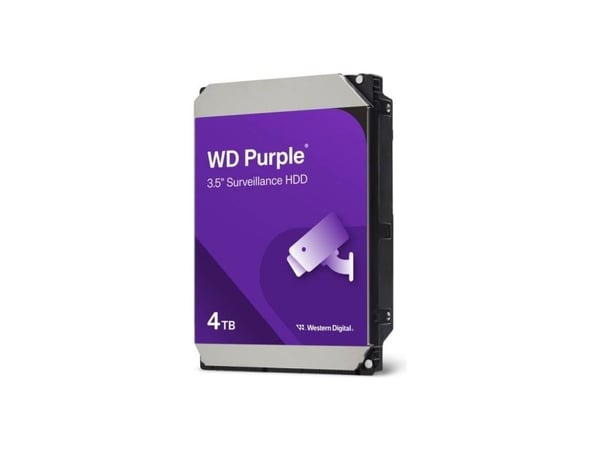WD Purple WD43PURZ - Harddisk - 4 TB - overvåkning - intern - 3.5" - SATA 6Gb/s - 5400 rpm - buffer: 256 MB