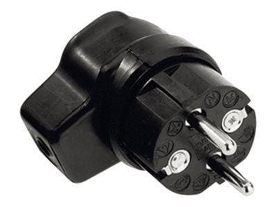Bachmann - Elkontakt - Typ F (P) högervinklad - 250 V - 16 A - svart