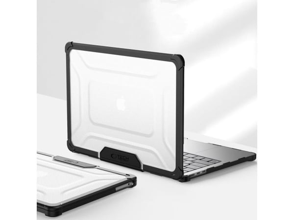 Tech-Protect Smartshell Pro-etui til MacBook Air 13" (M2/M3/M4) 2023-2025 Black/clear