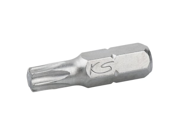 KS Tools 911.3689, 1 stykker, Torx, T25, Nickel, DIN 3126, ISO 1173 - C 8, 30 mm