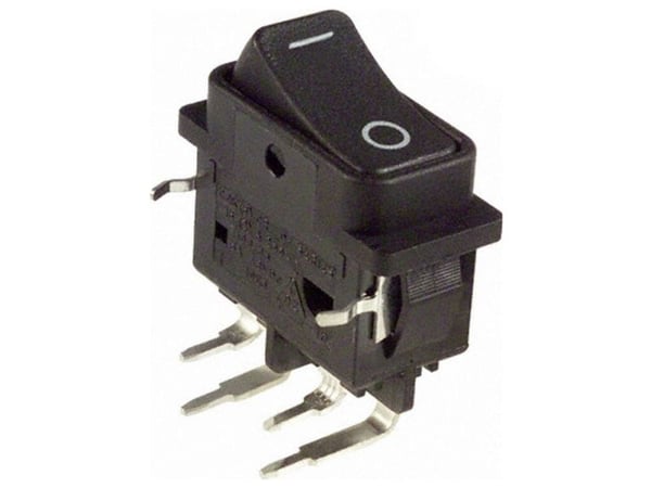 C & K Switches DF62J12S2APQA vippswitch DF-serien 120 V/AC 48 V/DC 16 A 2x På/Av 1 st bulk