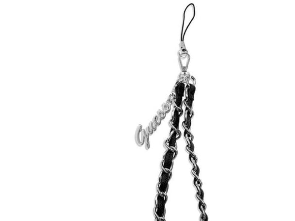 Guess GUSTSASSK telefonline svart Chain Metal Logo Charm