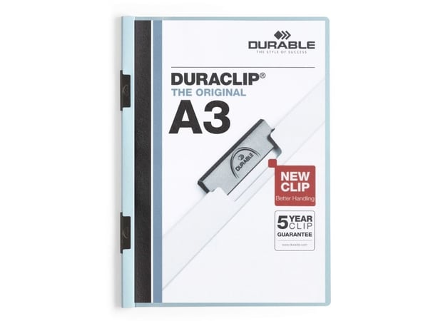 Durable DURACLIP, Sininen, 60 arkkia, A3, 1 kpl
