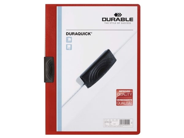Durable 227003, Punainen, Muovi, 20 arkkia, A4, 1 kpl