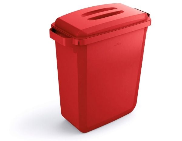 Säiliö 60ltr L59xW28.2xH60cm elintarvikekäyttöön tarkoitettu muovi punainen,1 kpl