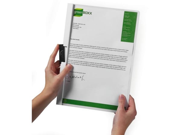 Durable DURACLIP 30 A4, Svart, Grön, Transparent, PVC, 30 ark, A4, 1 styck