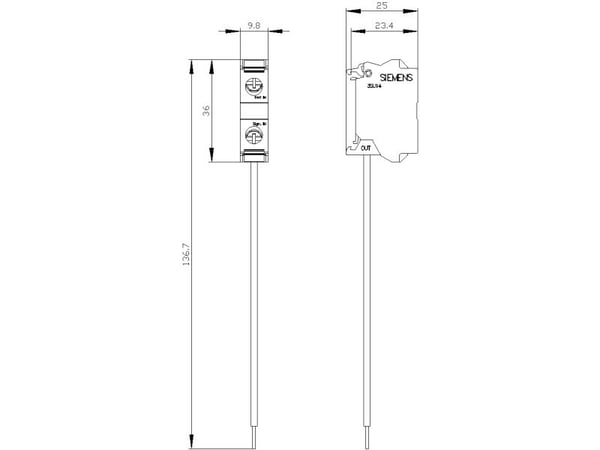 Siemens 3SU1400-2CK10-1AA0 LED-moduuli 240 V DC/AC 1 kpl 1 kpl