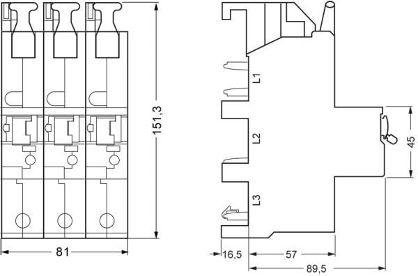 Siemens 5SP38352 5SP3835-2 Beskyttelseskontakt til hovedledning 35 A 230 V, 400 V